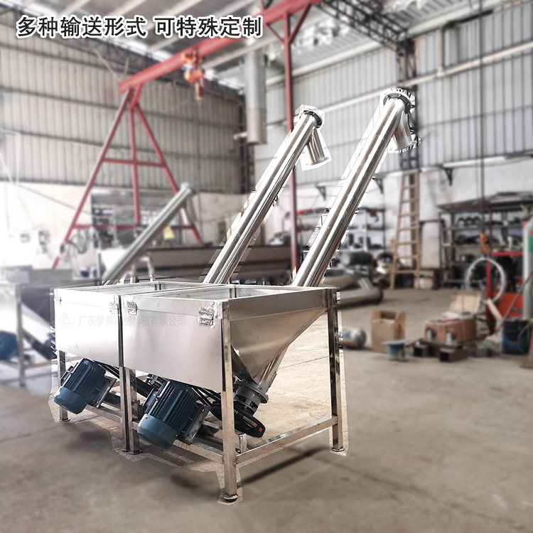 不銹鋼螺旋輸送機(jī)可“量身定制”，多種輸送形式